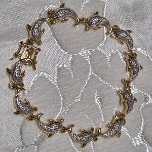 Paj 88 gold dolphin bracelet